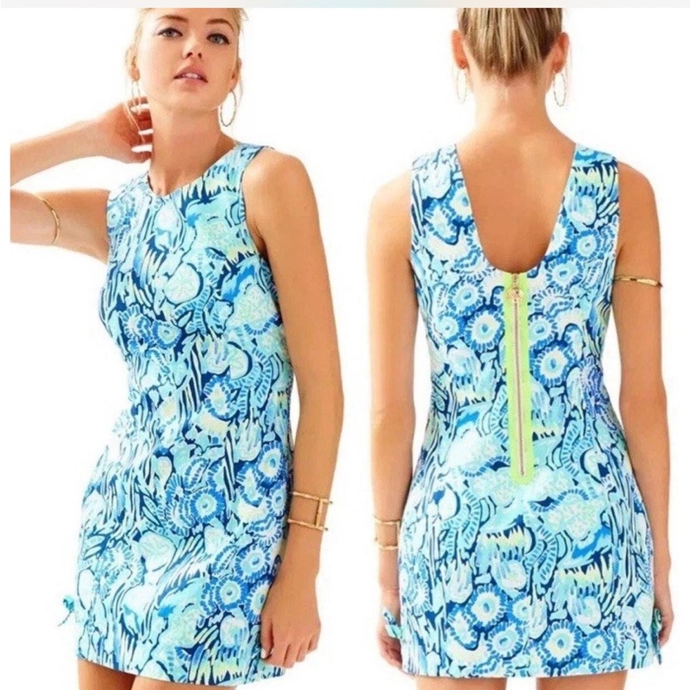 Lilly Pulitzer Mila Shift Dress in Ocean Blue size 0